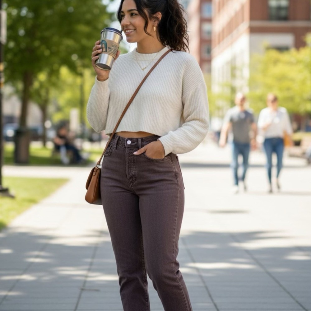 PacSun Eco Brown Dad Jeans